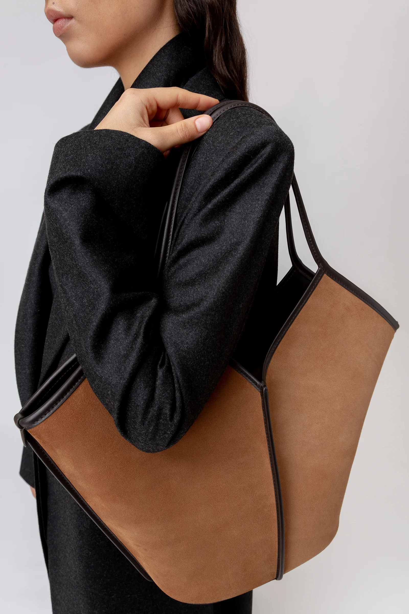 CALELLA SUEDE - Calf Suede Tote Bag - Image 6